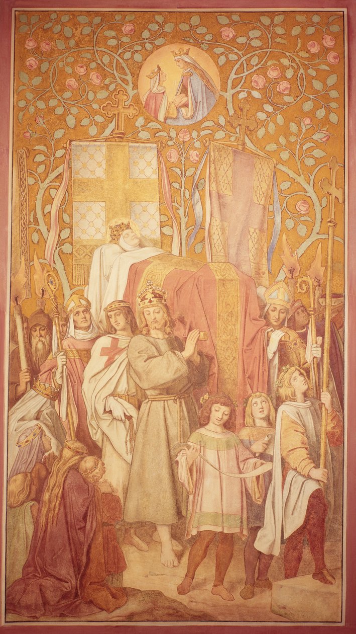 Begräbnisprozession, ca. 1855 von Moritz Ludwig von Schwind