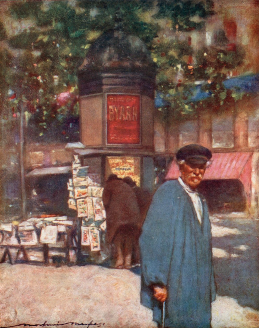 Ein Kiosk am Boulevard von Mortimer Ludington Menpes