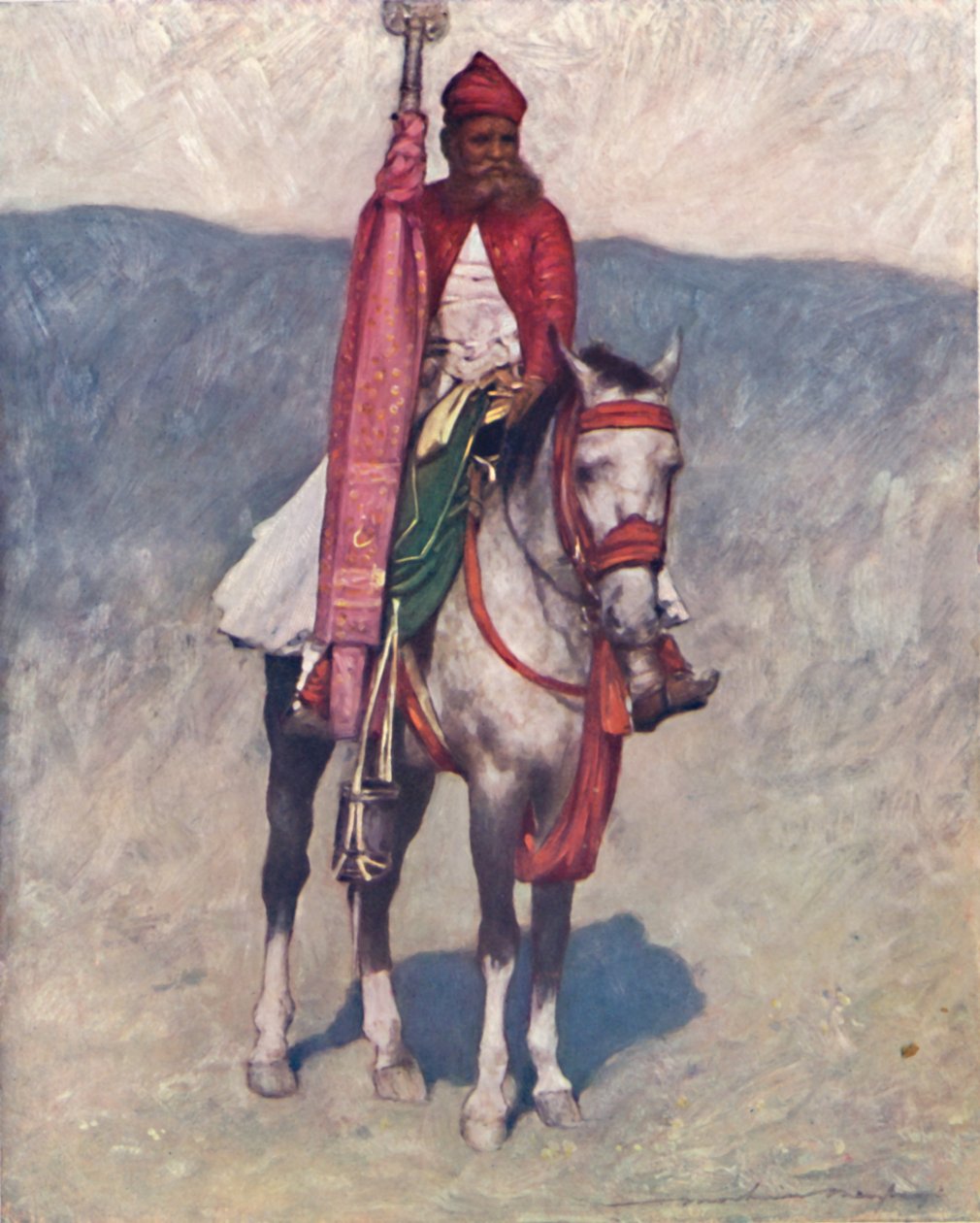 Ein Reiter aus Jaipur, 1903 von Mortimer L Menpes