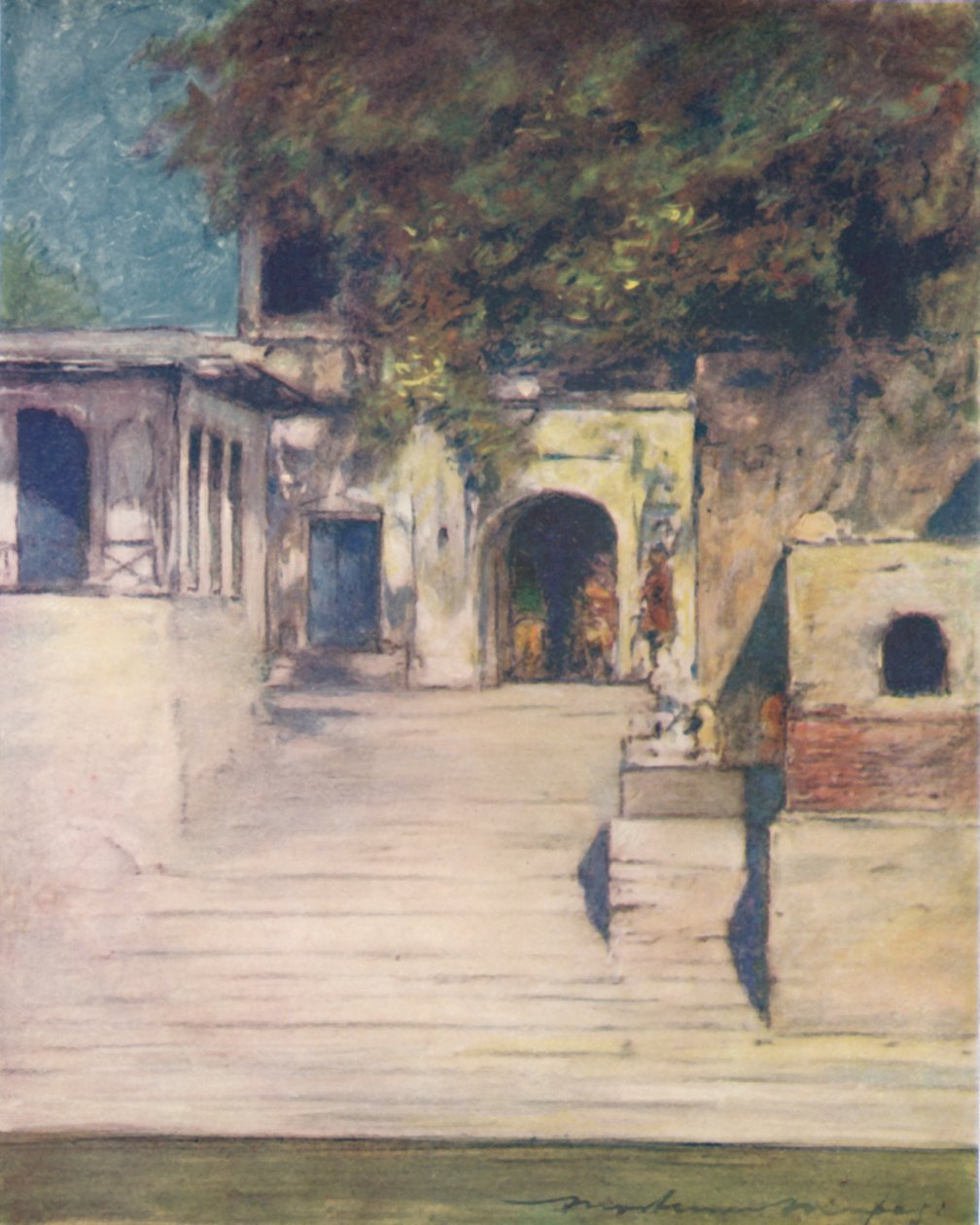 Ein berühmter Brunnen, Delhi, 1905 von Mortimer Ludington Menpes