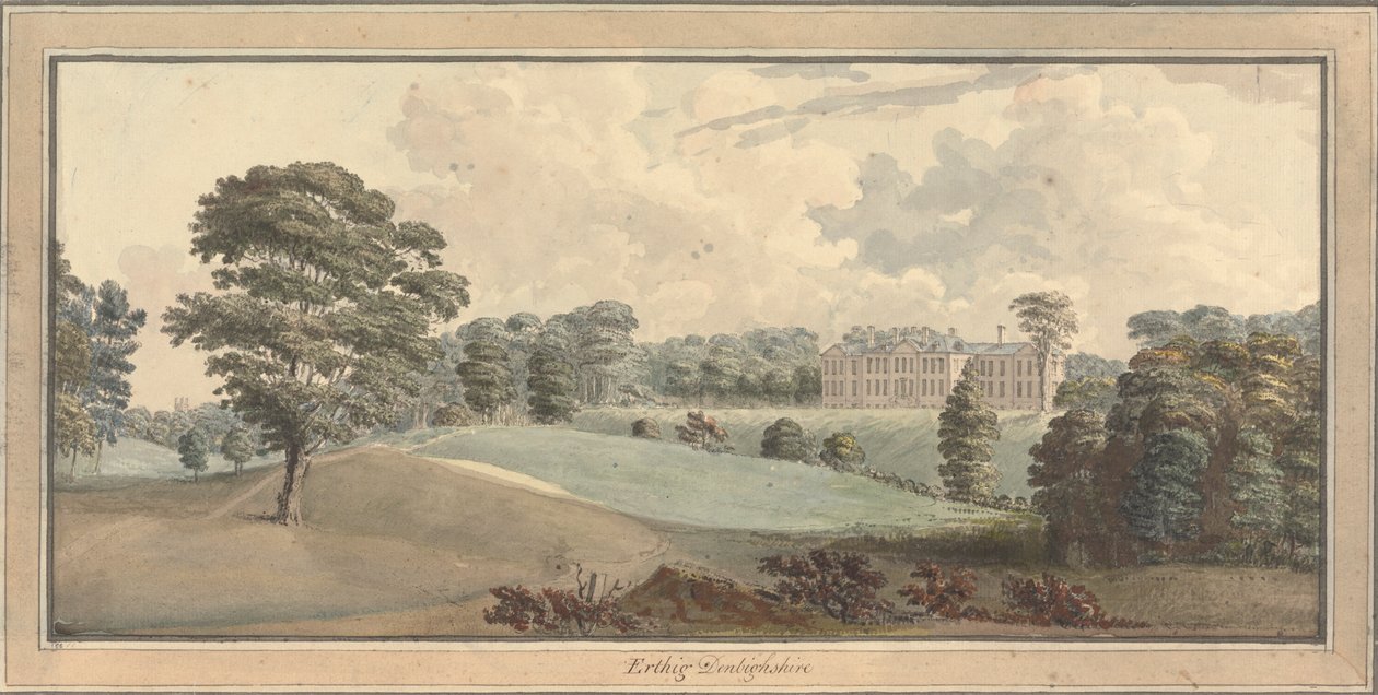 Ansicht von Erthig, Denbigshire, Wales von Moses Griffith