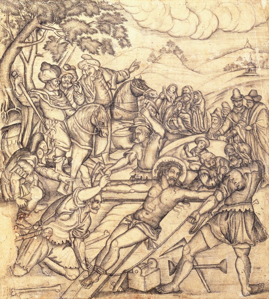 Die Kreuzigung von Mughal School