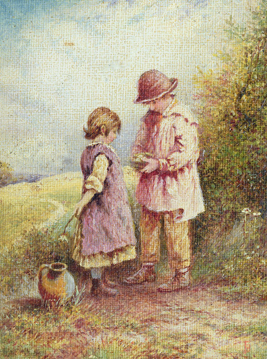 Das Vogelnest von Myles Birket Foster