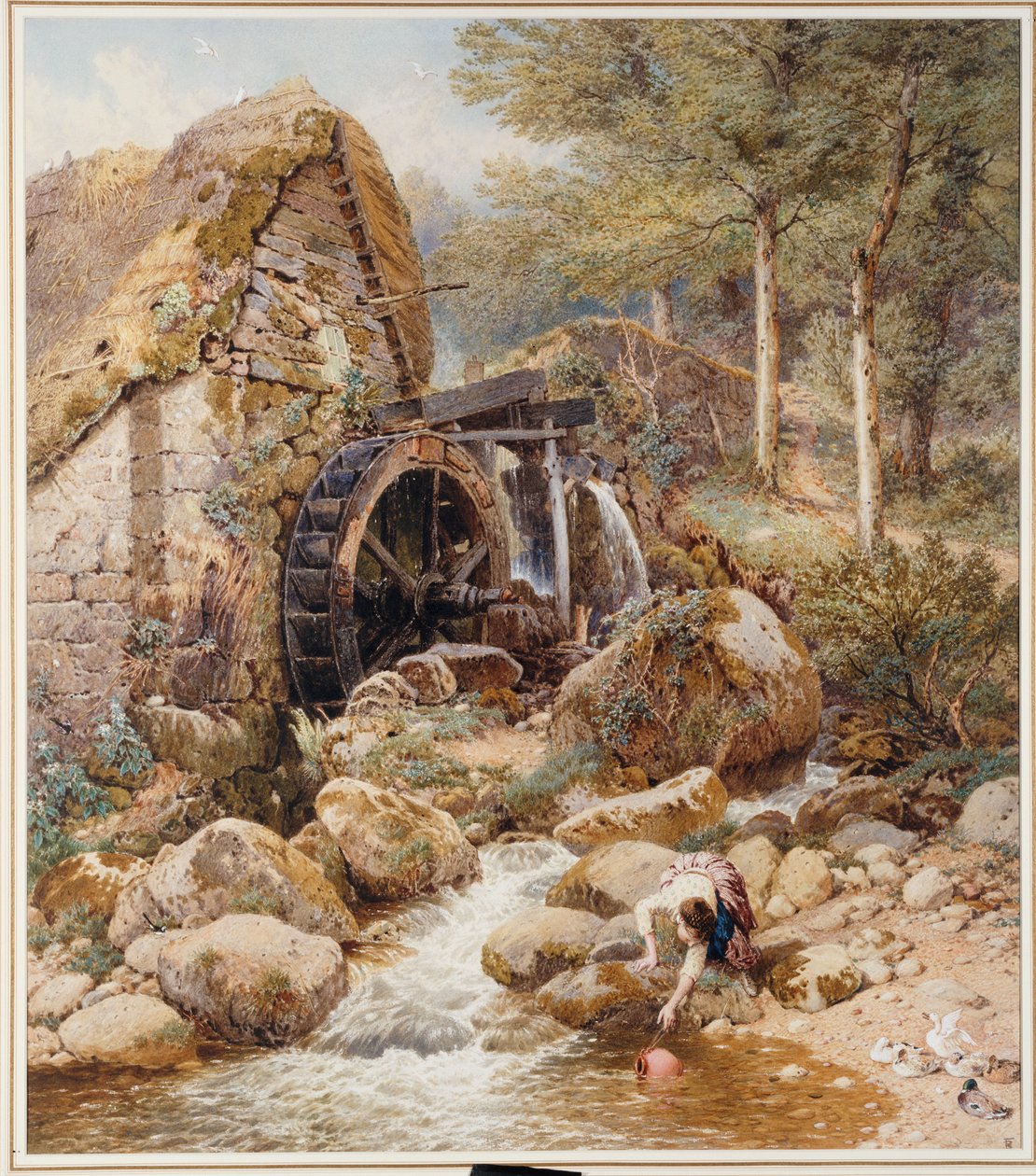 Eine alte Wassermühle von Myles Birket Foster