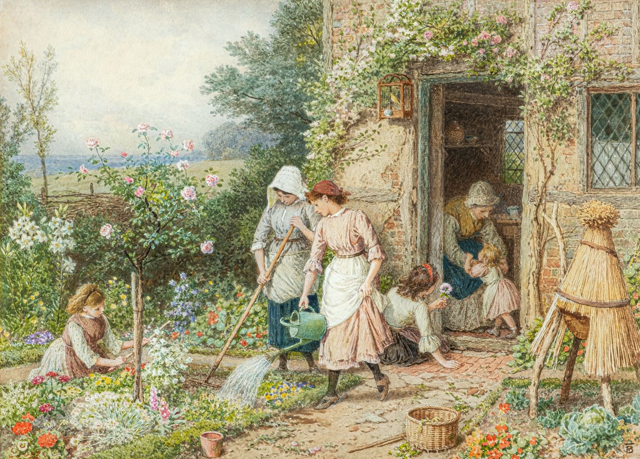 Die kleinen Gärtner von Myles Birket Foster