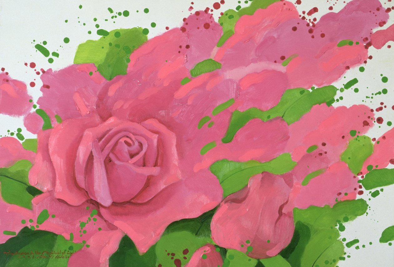 Die Rose im Lichterfest, 1995 von Myung Bo Sim