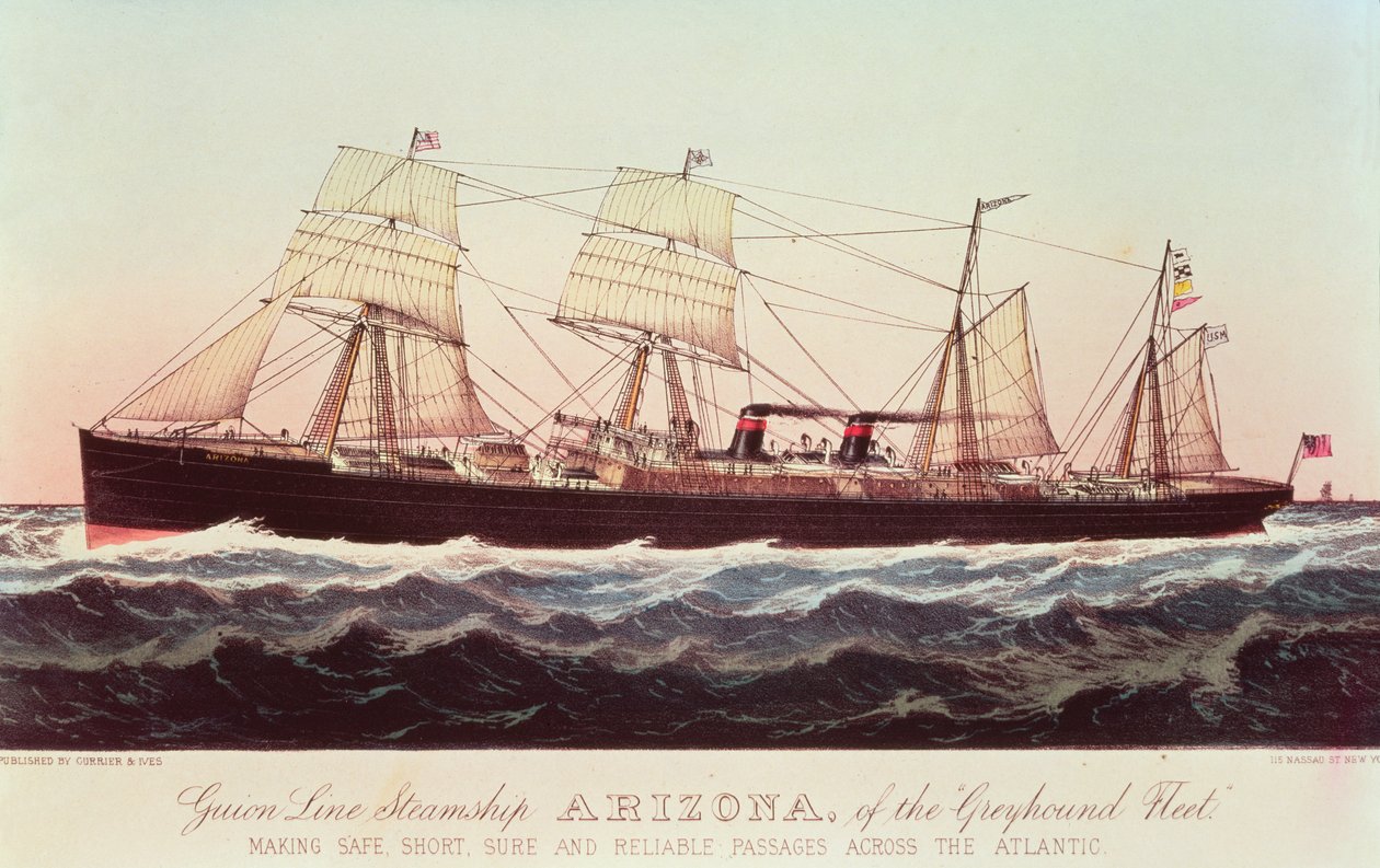 Guion Line Dampfschiff Arizona, der 
