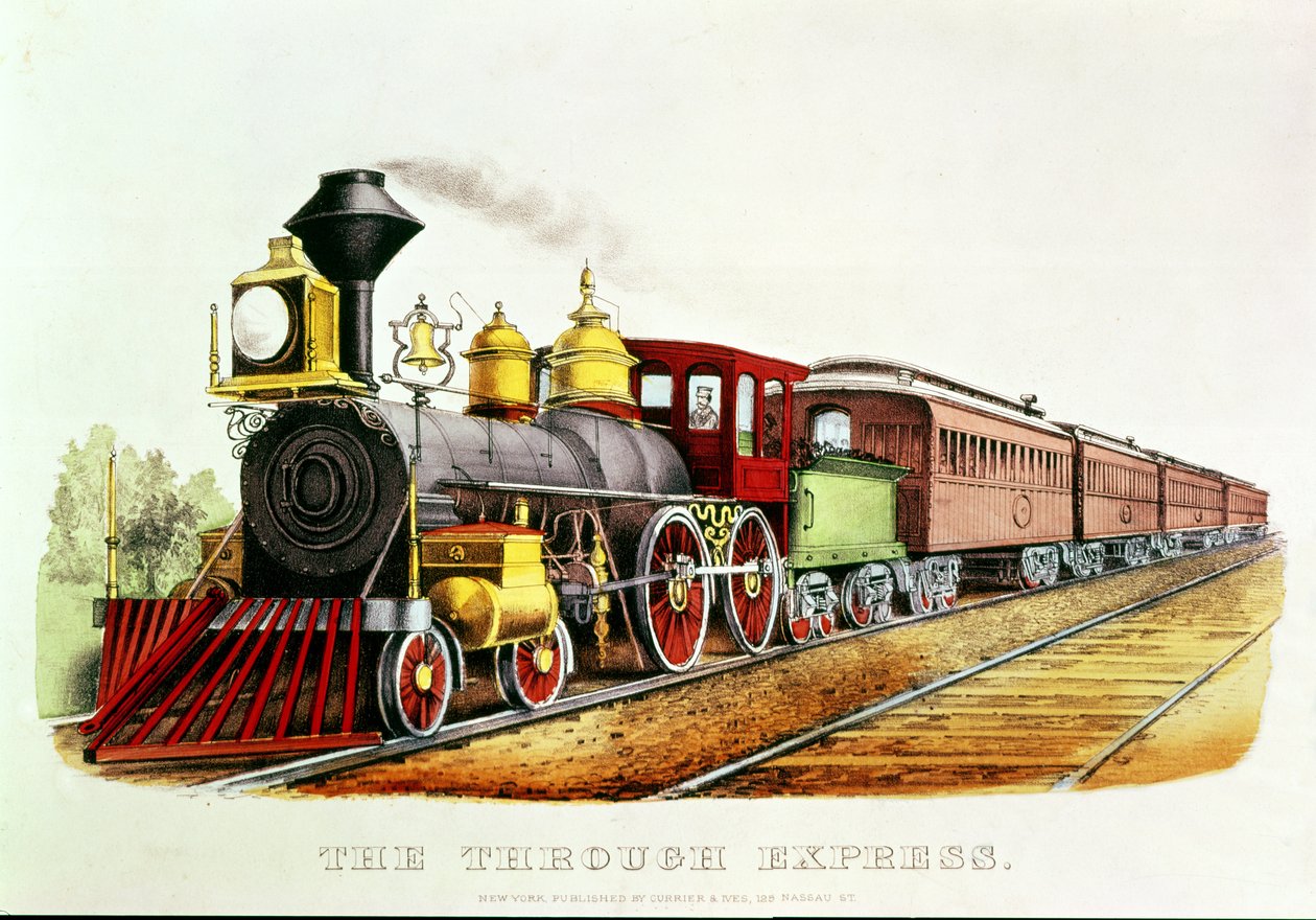 Der Durchgangsexpress von N. and Ives, J.M. Currier