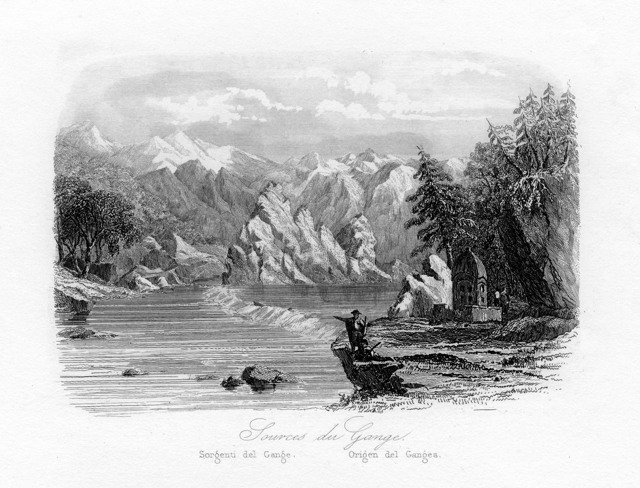 Quelle des Ganges, Indien von N. Remond