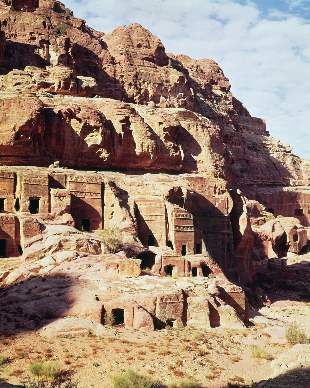 Ansicht der Straße der Fassaden von Nabatean