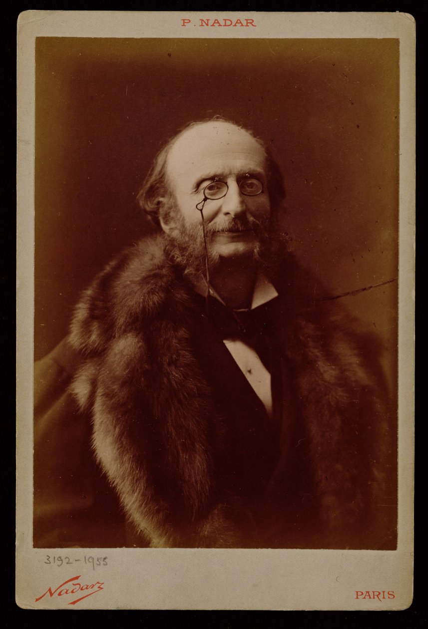 Jacques Offenbach (1819-80), deutscher Komponist, Porträtfotografie von Nadar