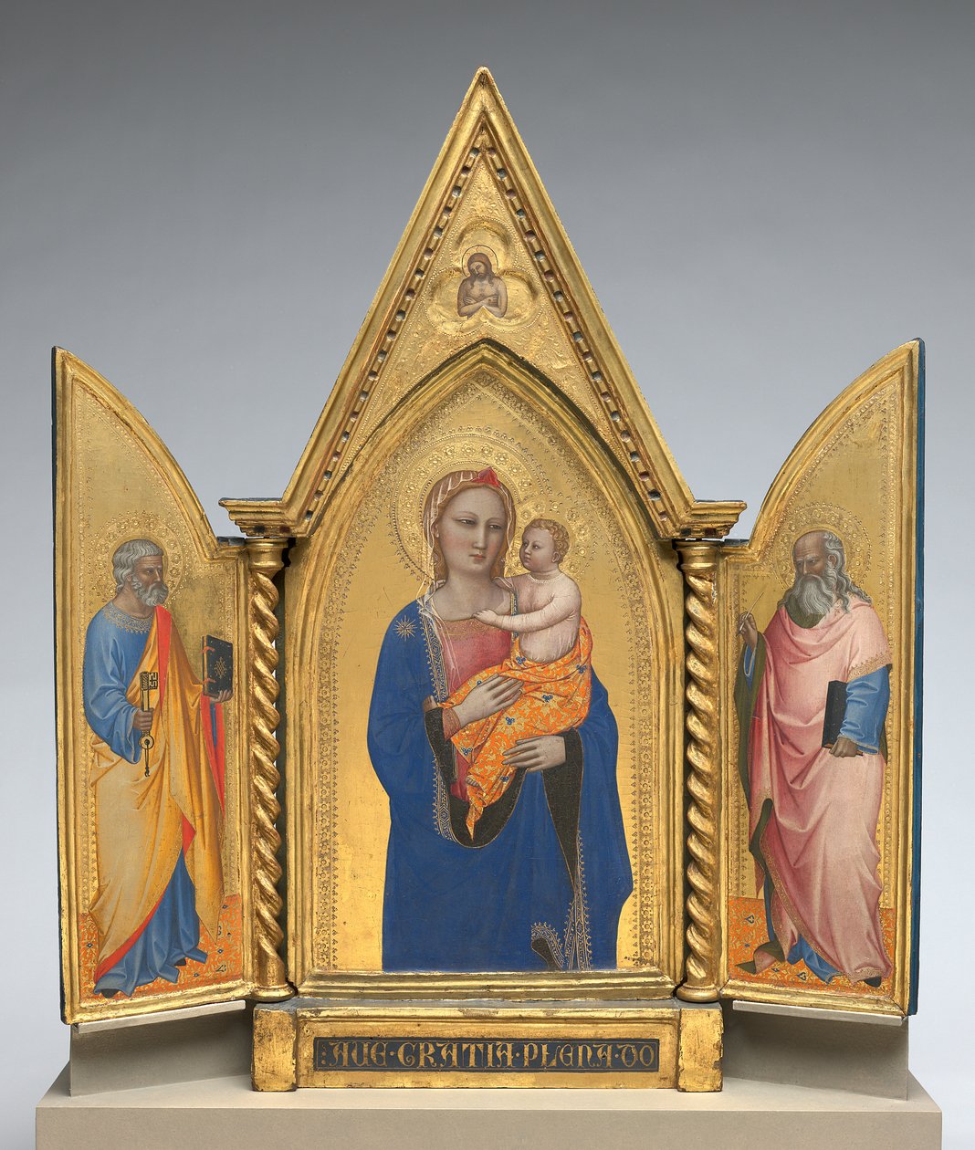 Madonna und Kind mit den Heiligen Peter und Johannes dem Evangelisten, ca. 1360 von Nardo di Cione