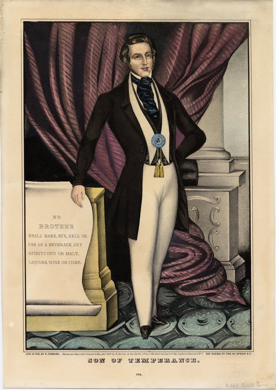 Sohn der Mäßigkeit, veröffentlicht von N. Currier, New York, 1848 von Nathaniel Currier