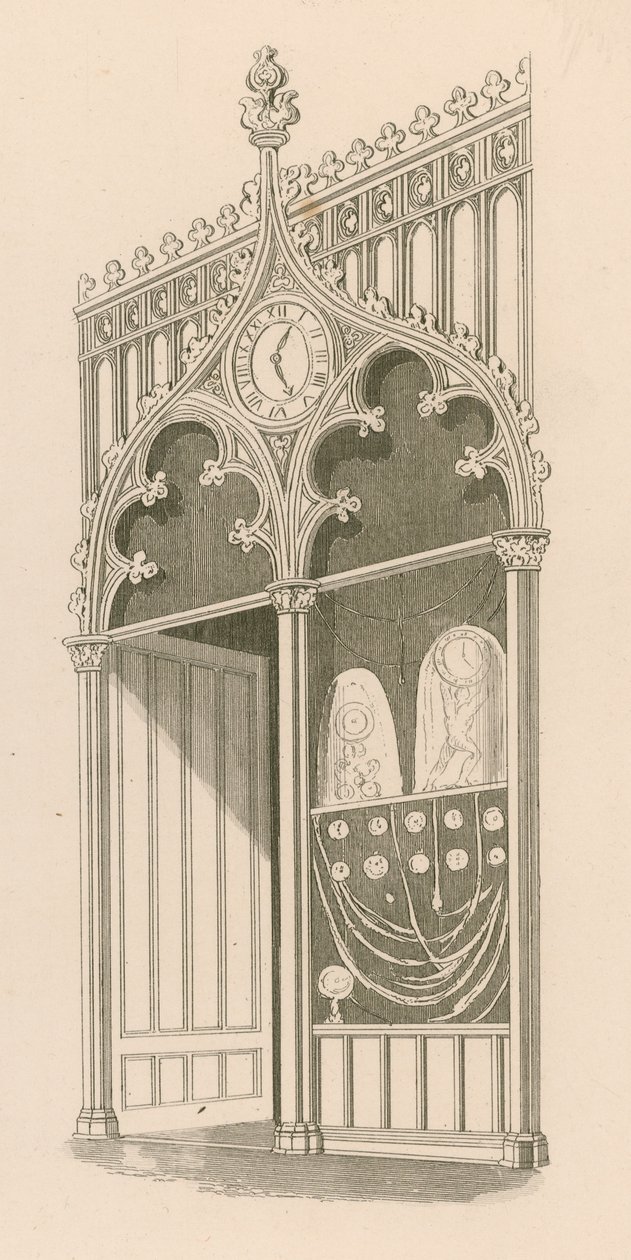 Ladengestaltung im dekorierten oder floriden gotischen Stil von Nathaniel Whittock