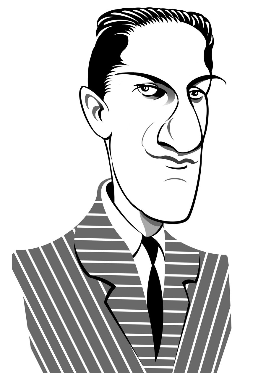 George Gershwin, Karikatur von Neale Osborne