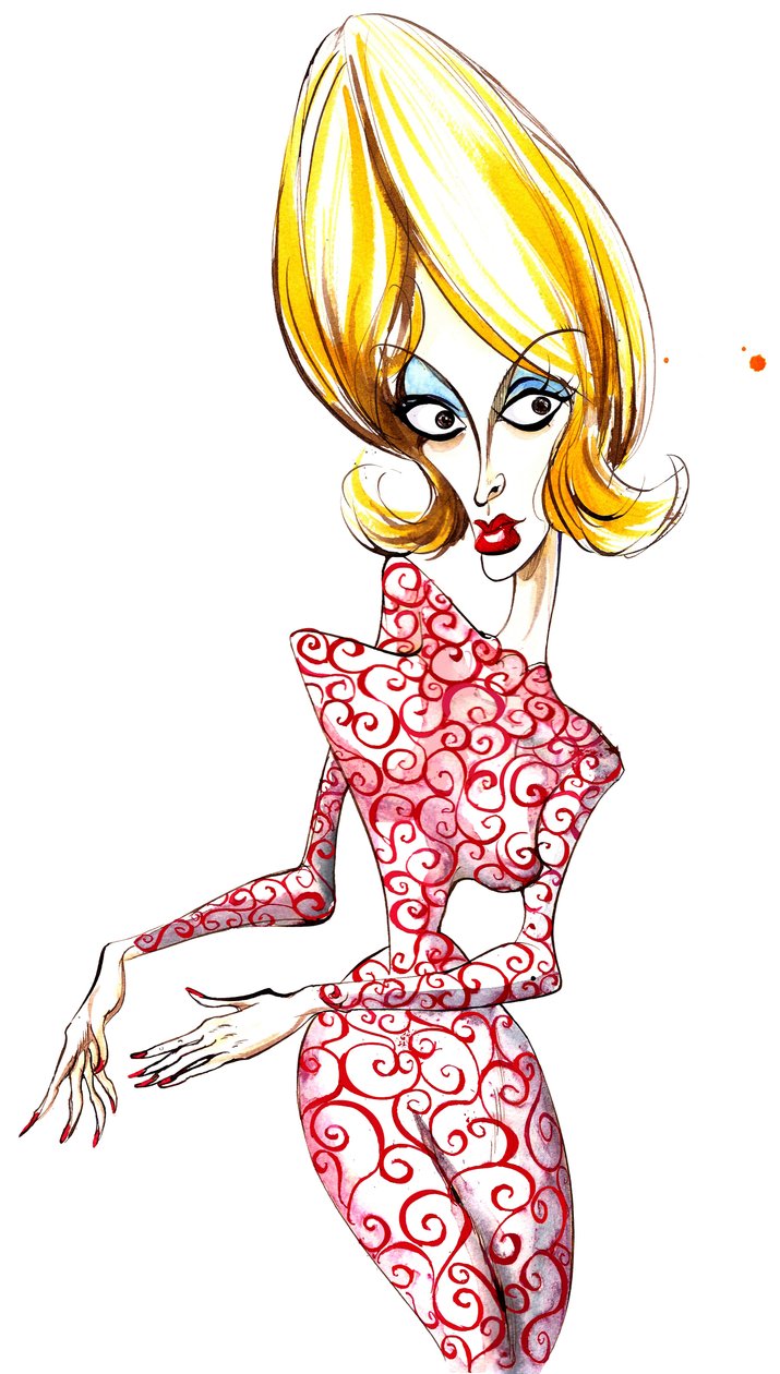 Marsmädchen aus dem Sci-Fi-Film Mars Attacks! (1996) von Tim Burton von Neale Osborne