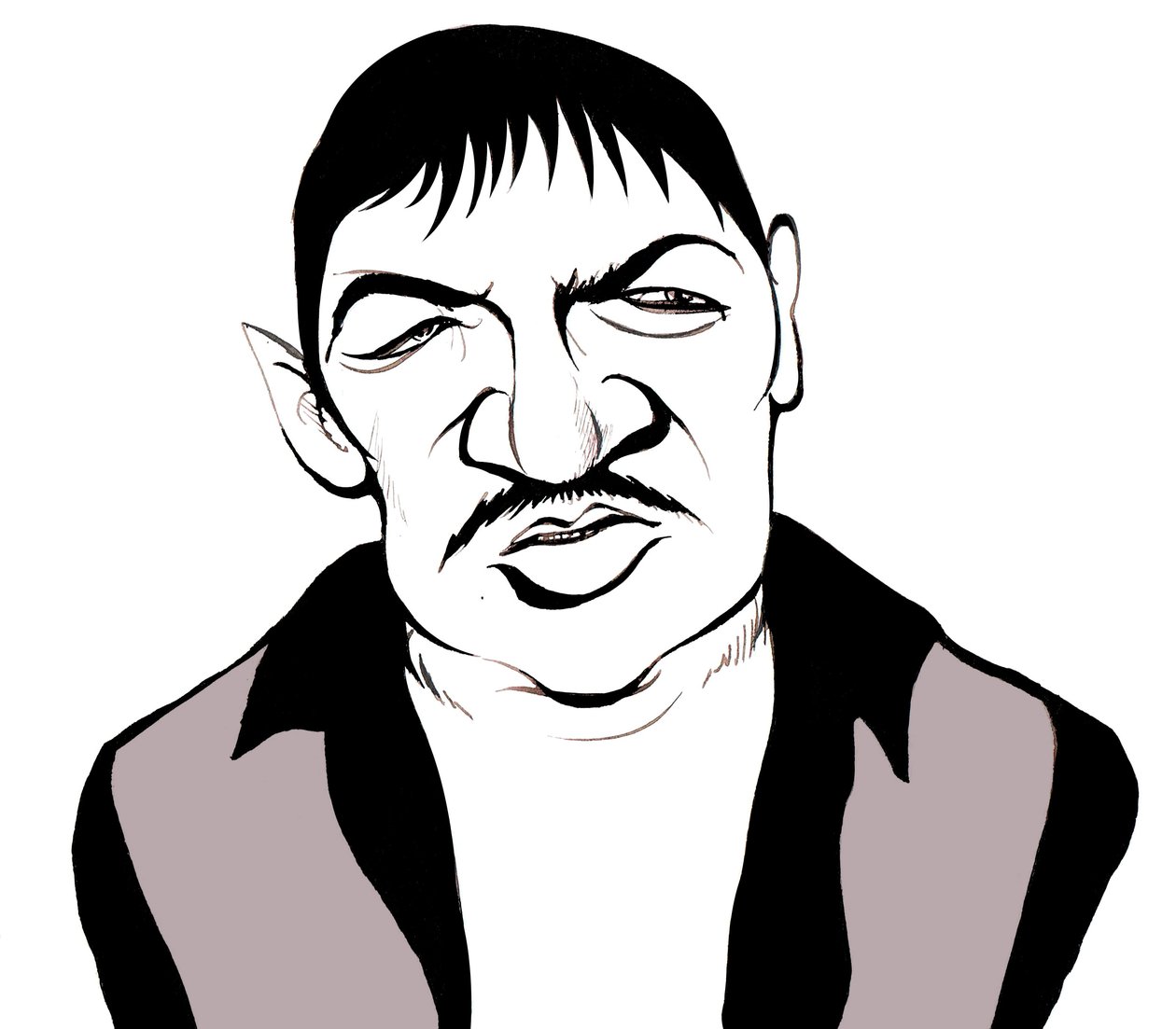 Rainer Werner Fassbinder, Karikatur von Neale Osborne