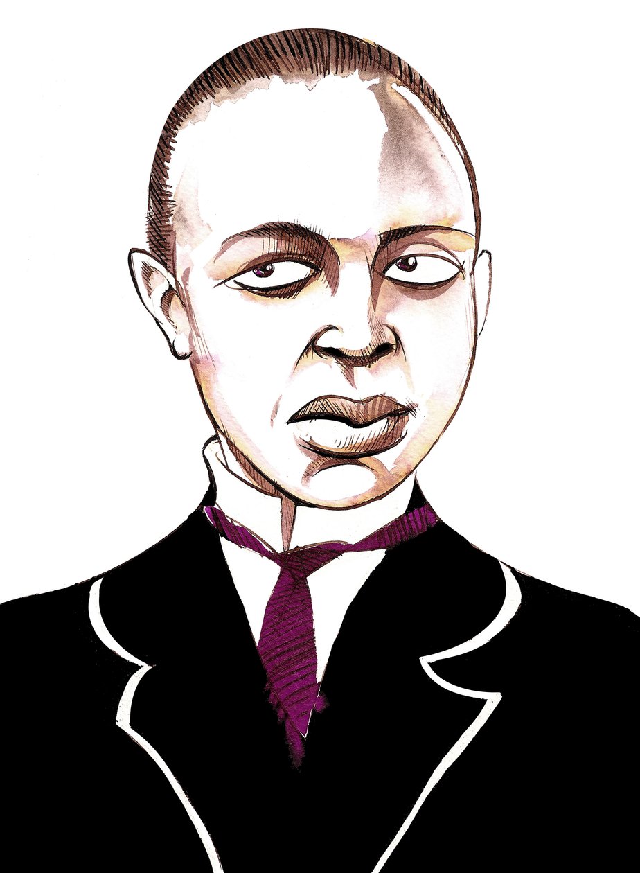 Scott Joplin, Karikatur von Neale Osborne