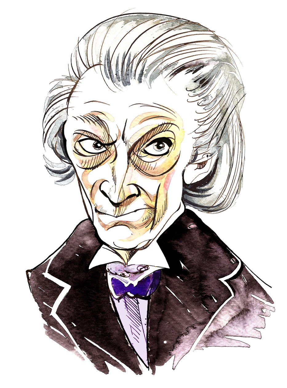 William Hartnell als Doctor Who in der BBC-Fernsehserie Doctor Who von Neale Osborne
