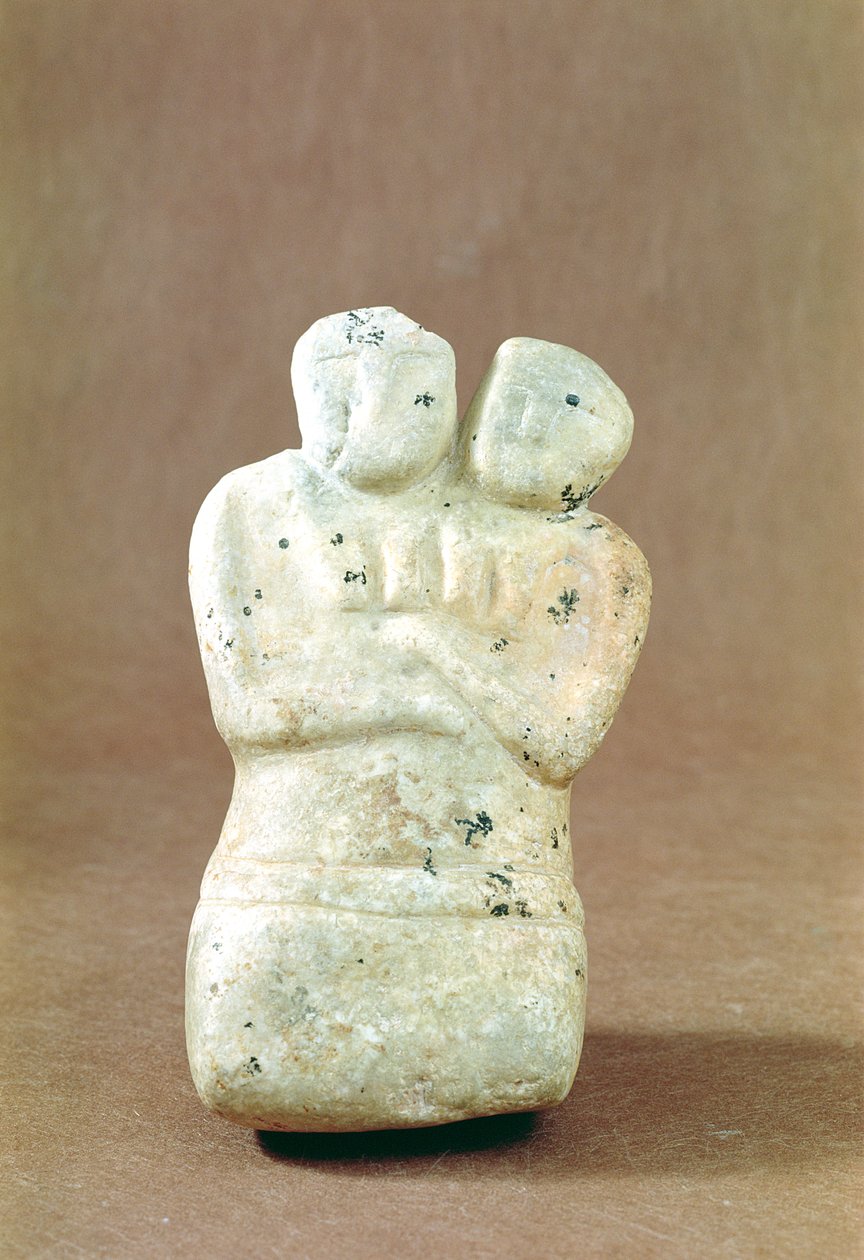 Statuette eines doppelköpfigen Gottes von Neolithic