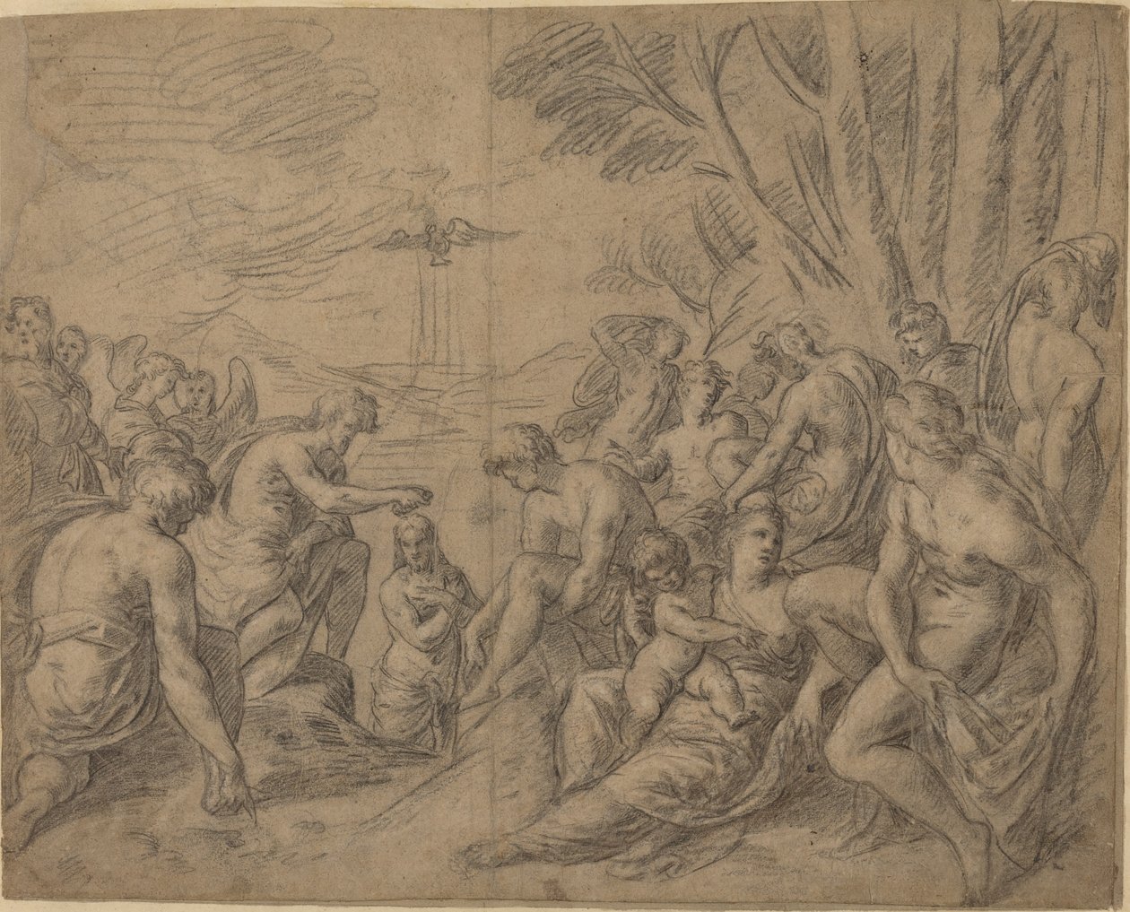 Die Taufe Christi von Netherlandish 16th Century