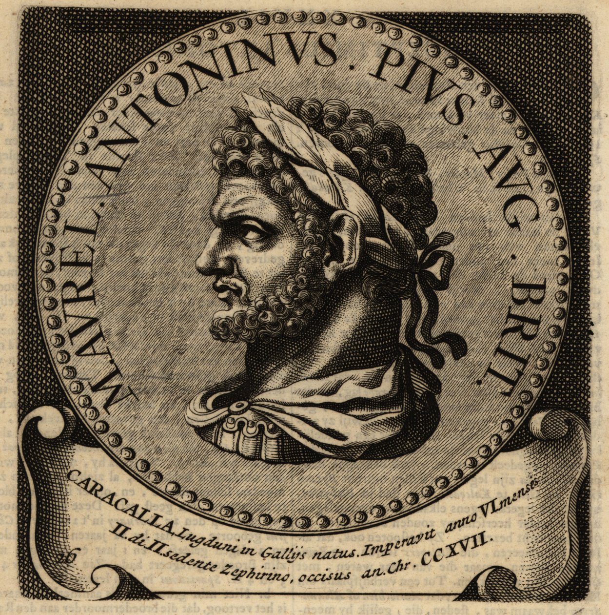 Porträt des römischen Kaisers Caracalla von Netherlandish School