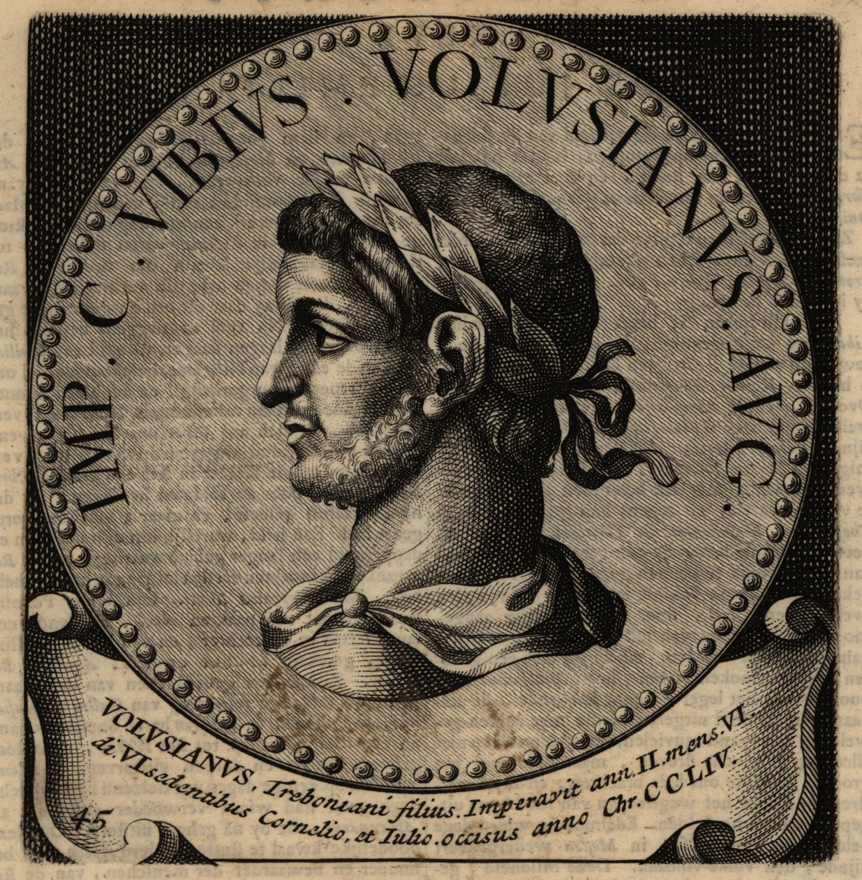 Porträt des römischen Kaisers Volusian von Netherlandish School