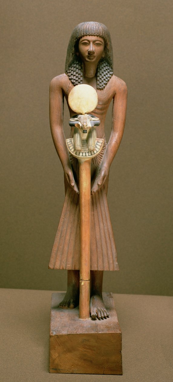 Standartenträger mit widderköpfiger Standarte von New Kingdom Egyptian