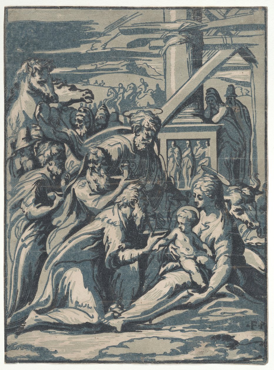 Anbetung der Könige, 1540-50 von Niccolo Vicentino