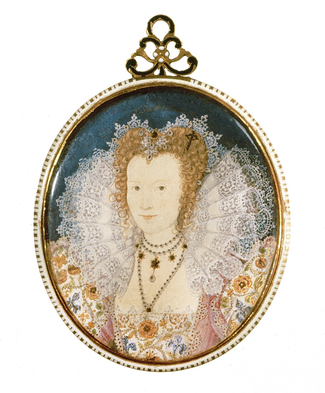Miniatur einer unbekannten Dame von Nicholas Hilliard