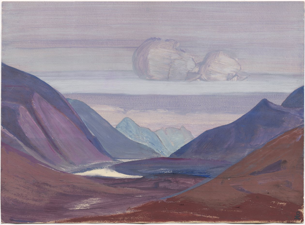 Chandra-Fluss, Studie, 1931 von Nicholas Roerich