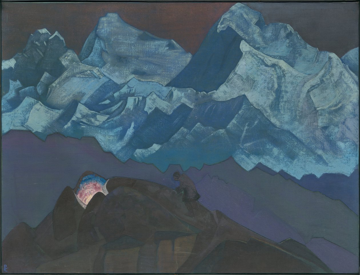 Feuerblüte, "Sein Land" Serie, 1924 von Nicholas Roerich