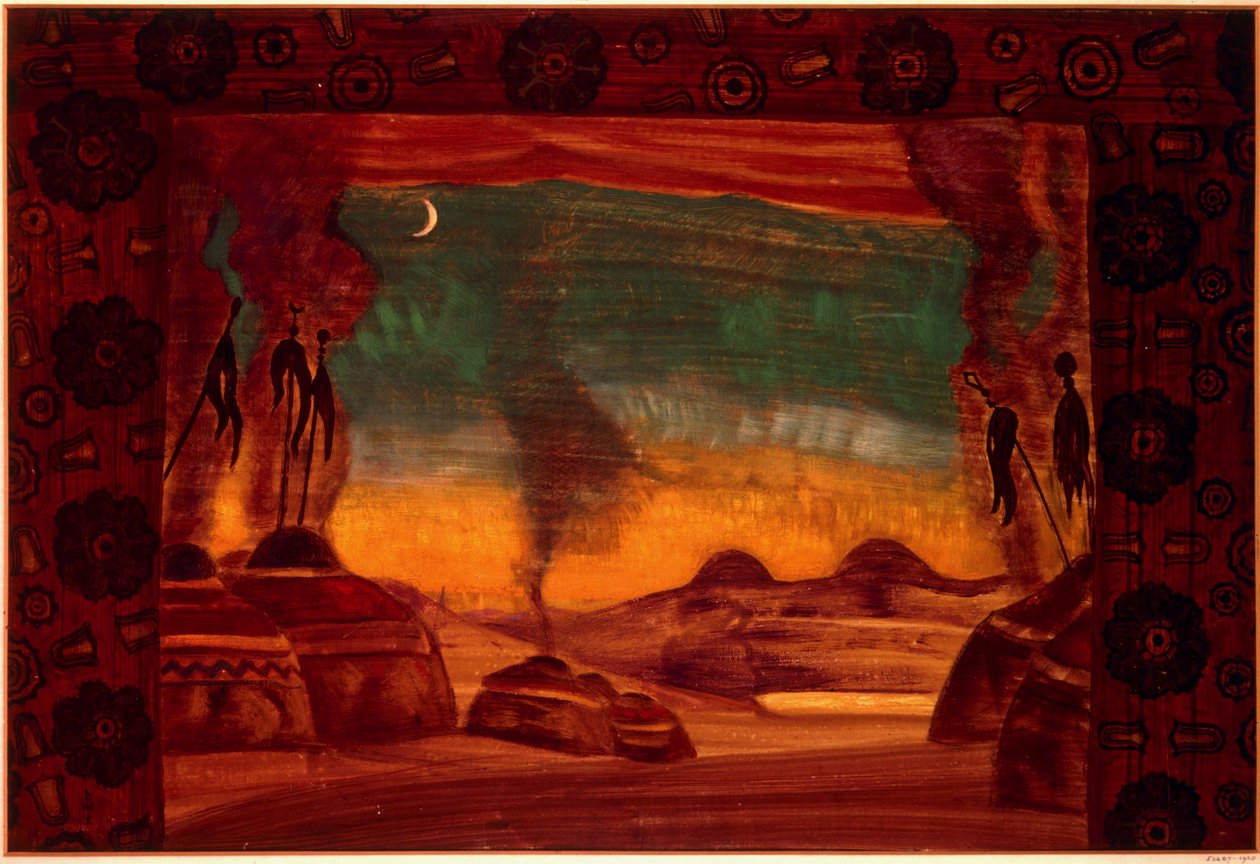 Polowetzer Lager von Nicholas Roerich