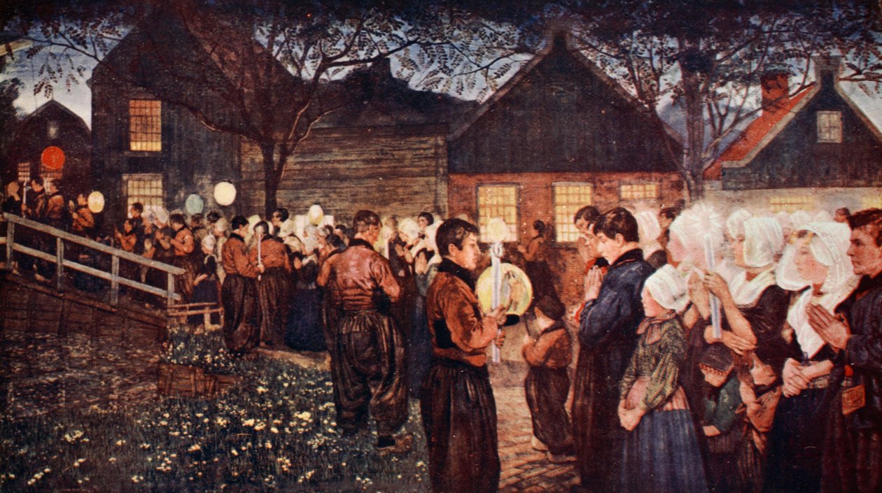 Religiöse Prozession II, 1904 von Nico Jungman