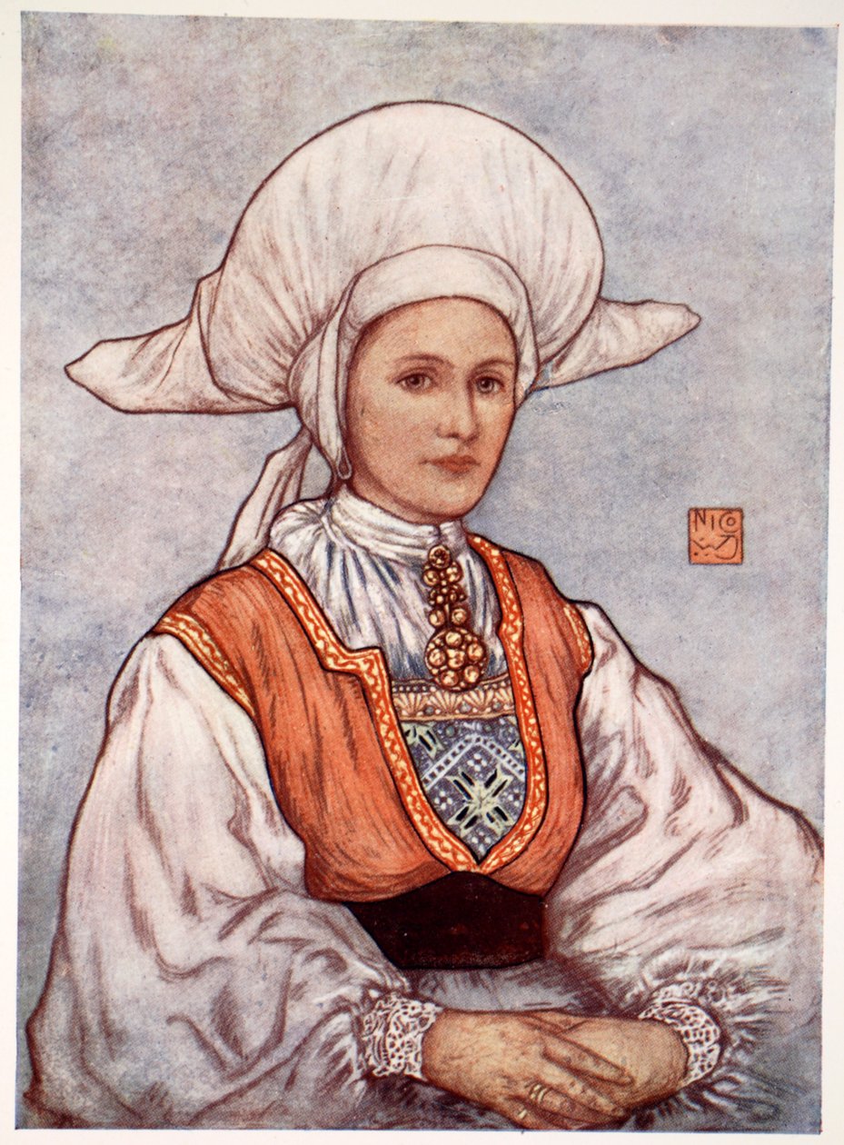 Weiße Mütze, getragen im Bergen-Distrikt, 1905 von Nico Jungman
