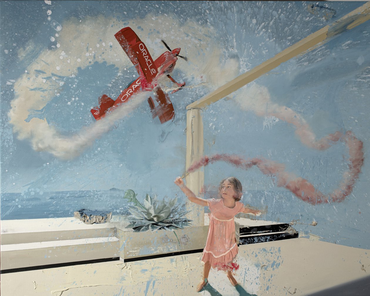 Rauchiges Mädchenflugzeug, 2022 von Nicola Pucci