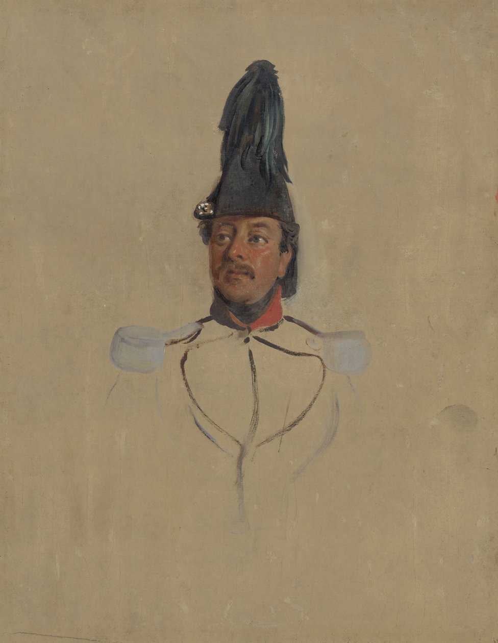 Porträtstudie von Kapitän T.S. Nabal von Nicolaas Pieneman