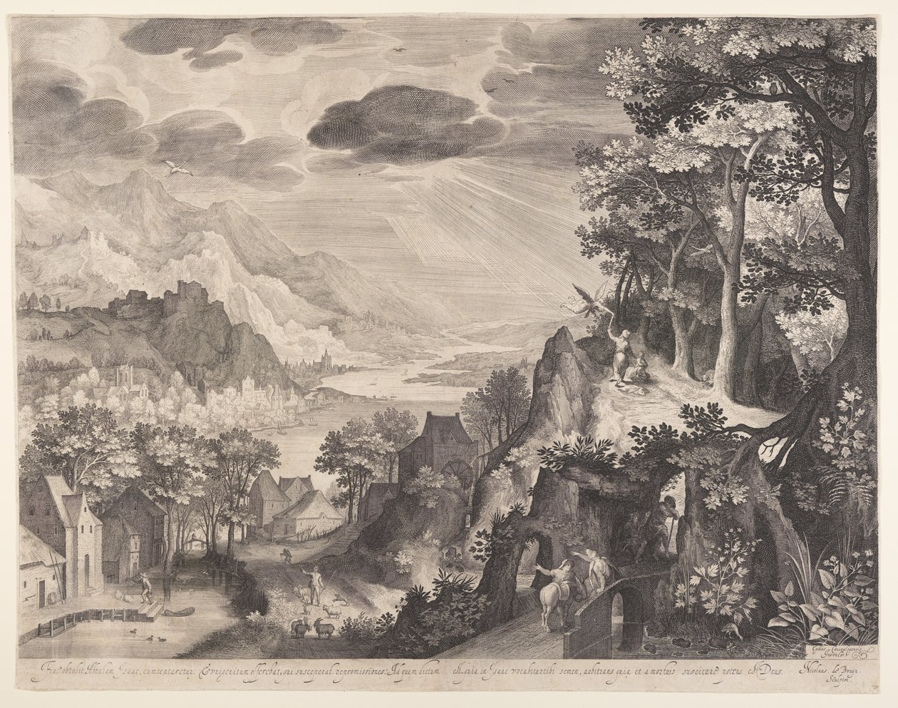 Abrahams Opfer von Nicolaes de Bruyn