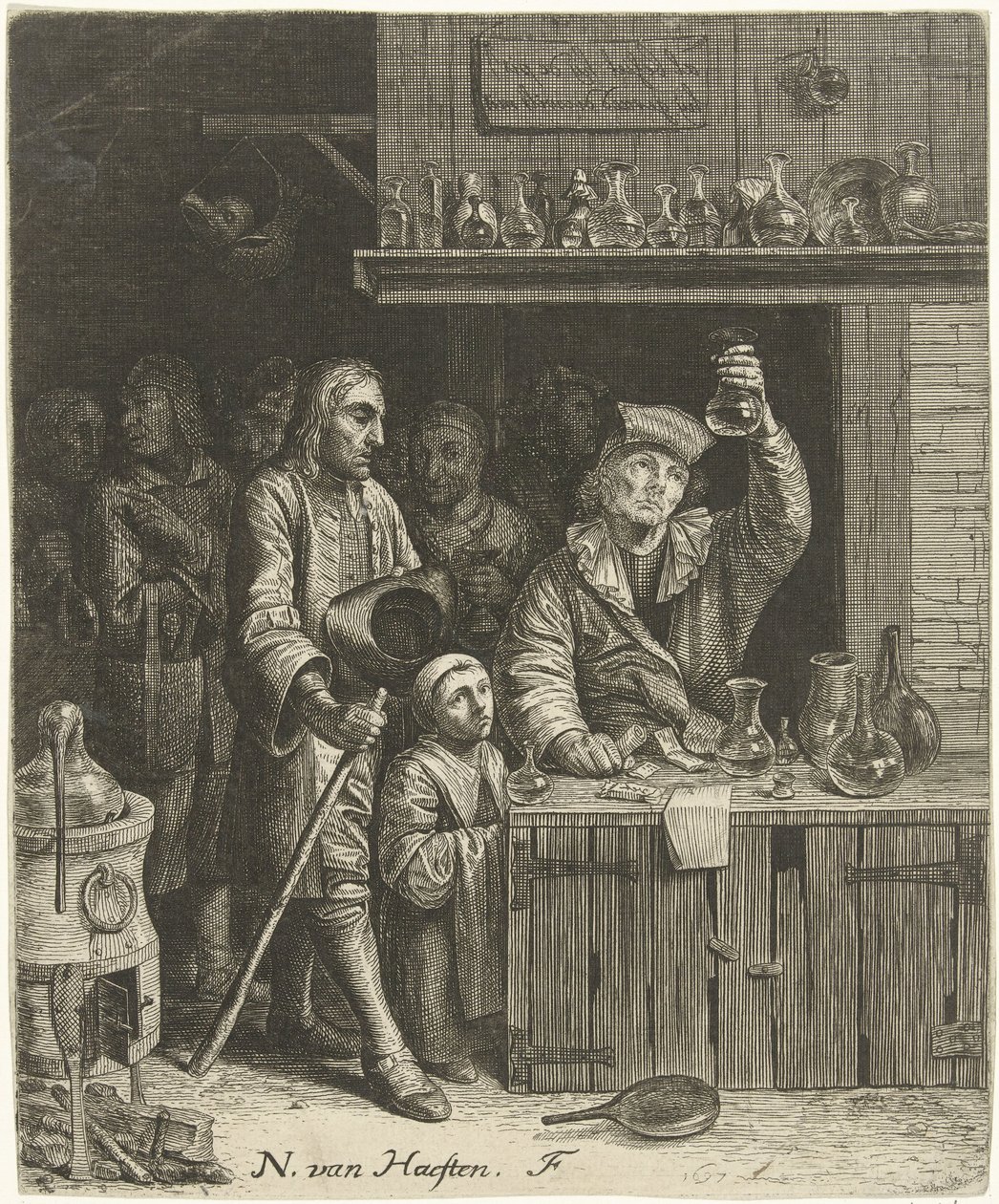 Piskijker und Bauernfamilie von Nicolaes van Haeften