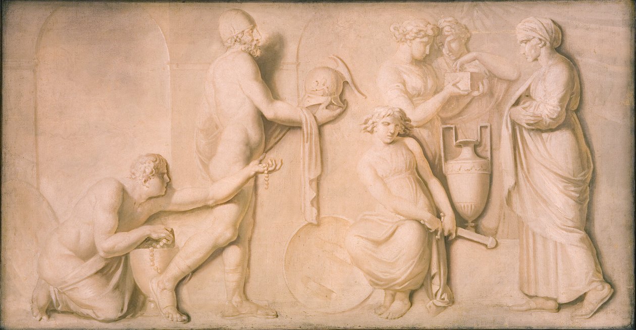 Achilles und die Töchter des Lykomedes von Nicolai Abildgaard