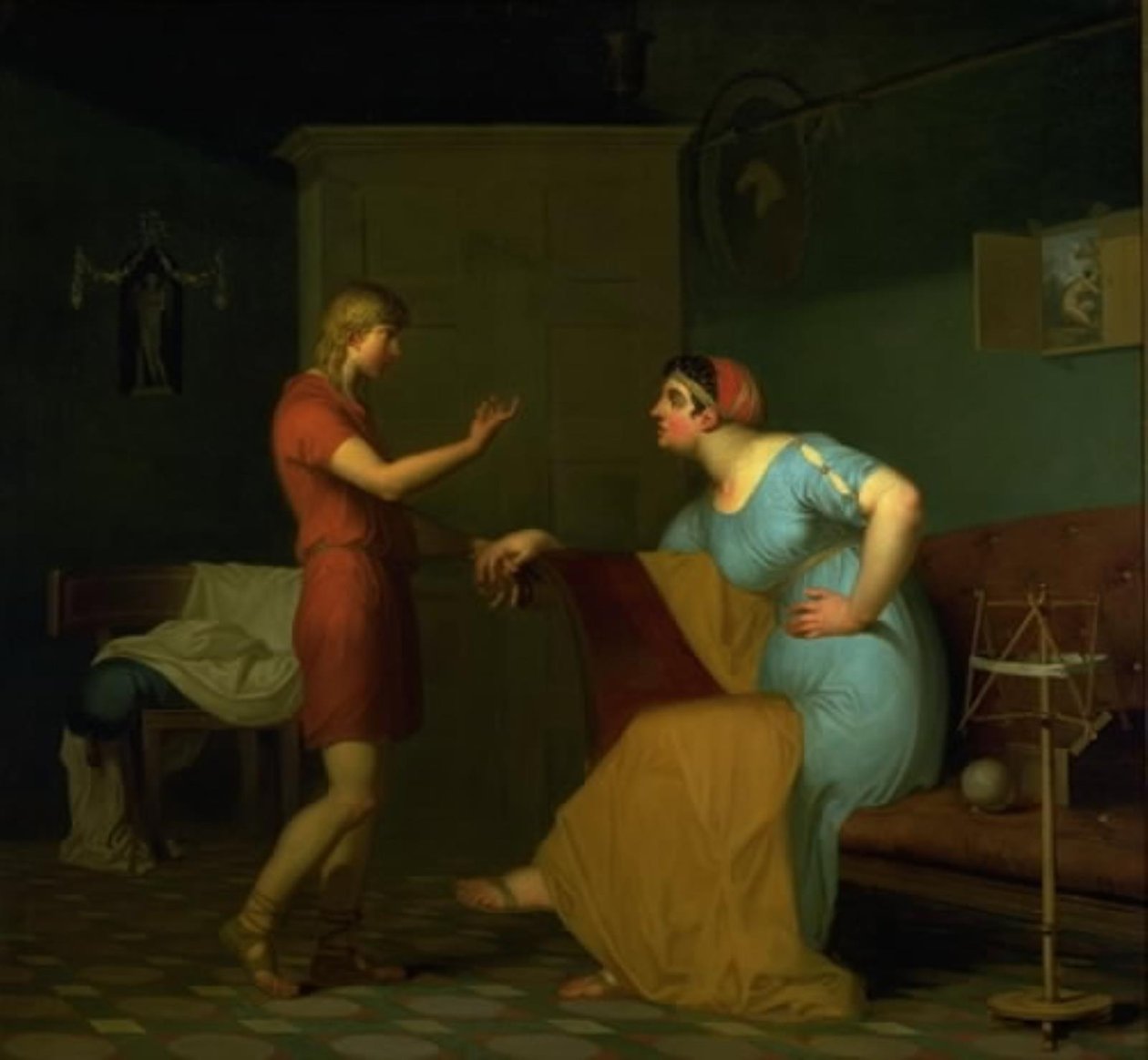 Papirius und seine Mutter von Nicolai Abildgaard