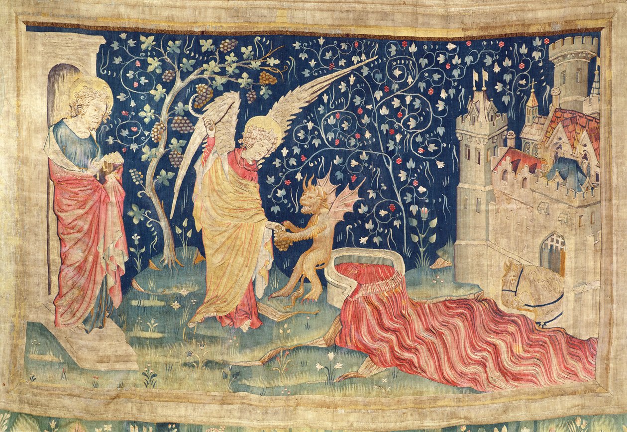 Blut fließt aus der großen Weinpresse des Zorns Gottes, Nr. 55 aus 