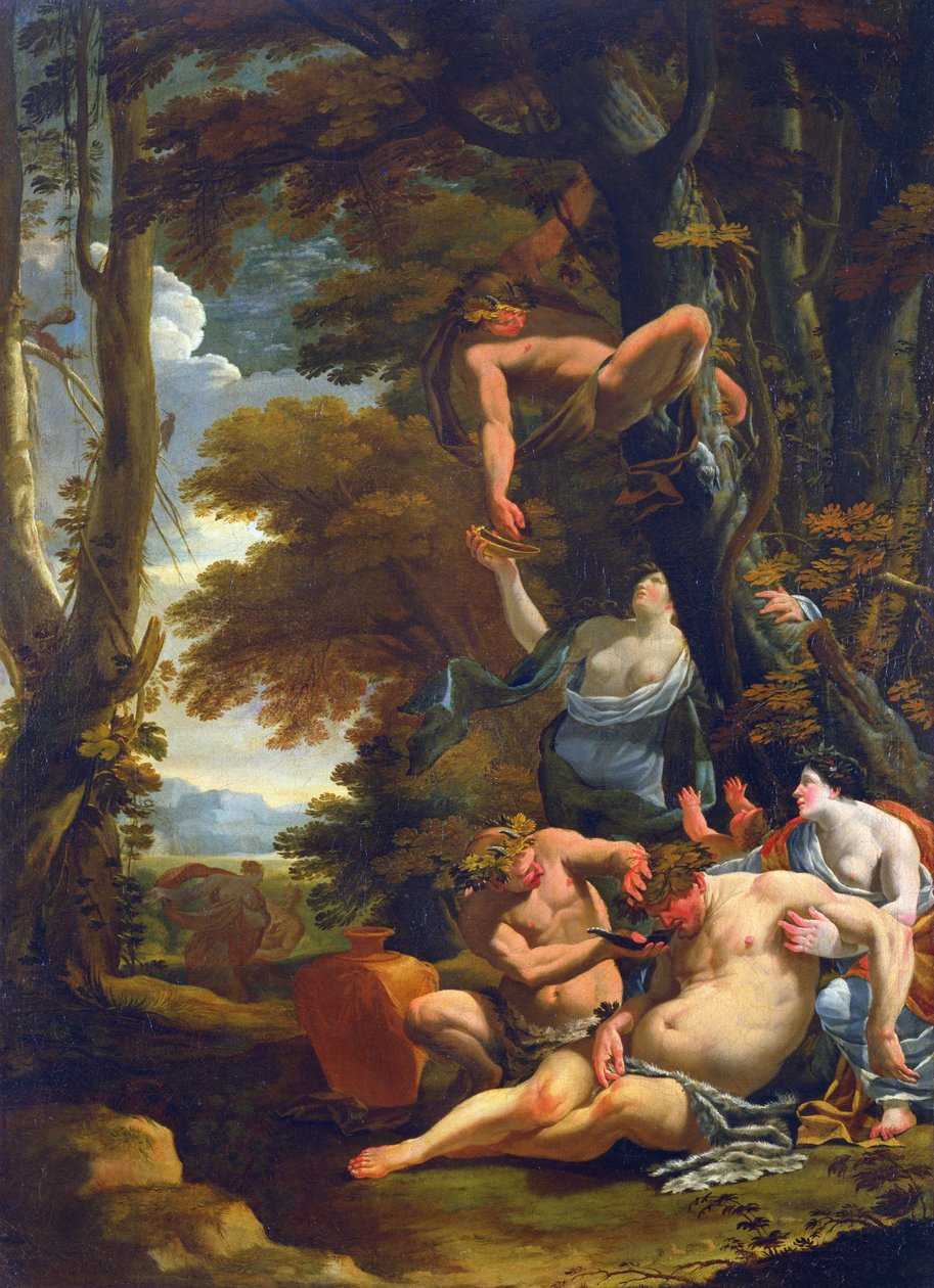 Betrunkener Silen, 1640-50 von Nicolas Chaperon