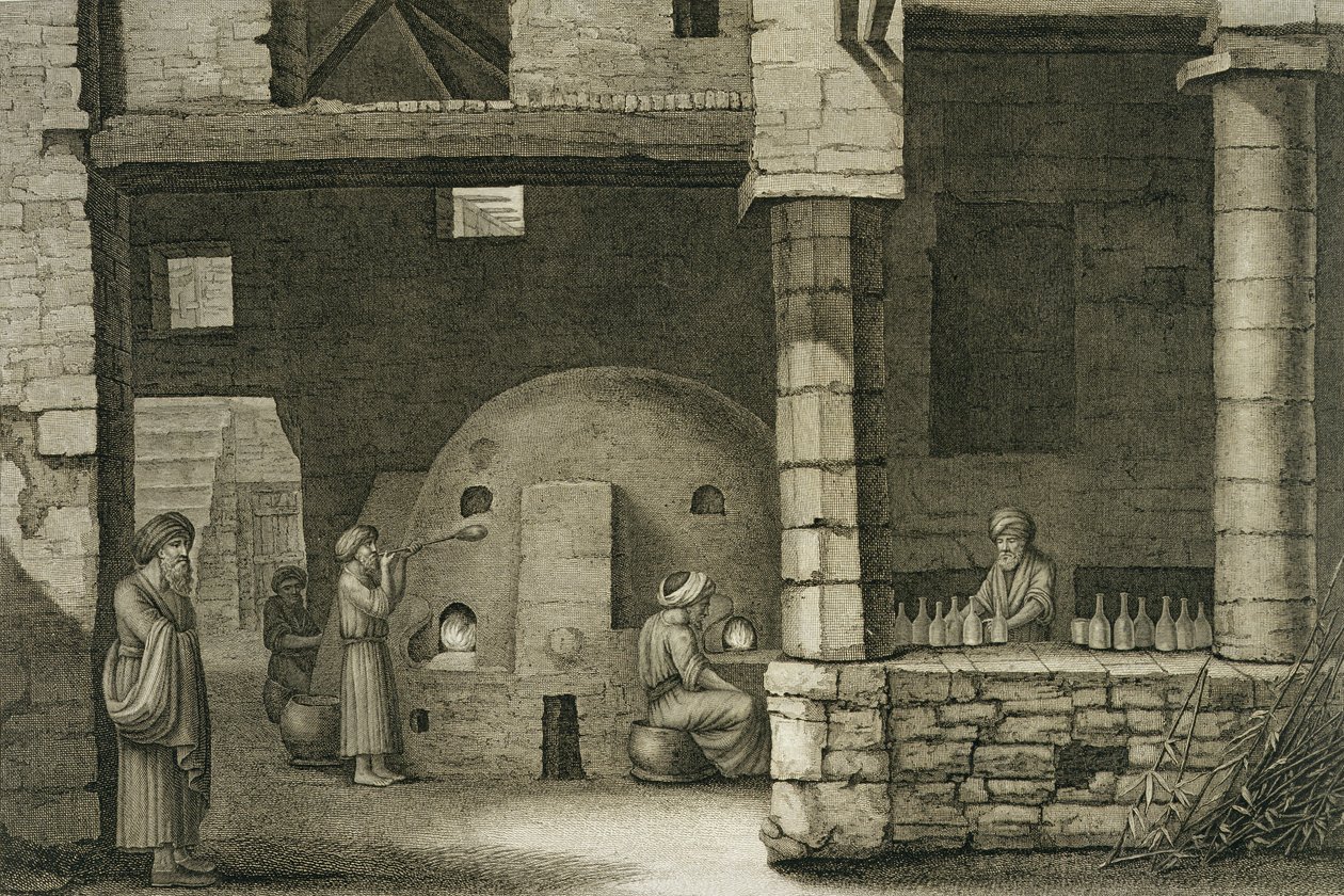 Der Glasflaschenmacher, aus Band II Künste und Handwerke von 