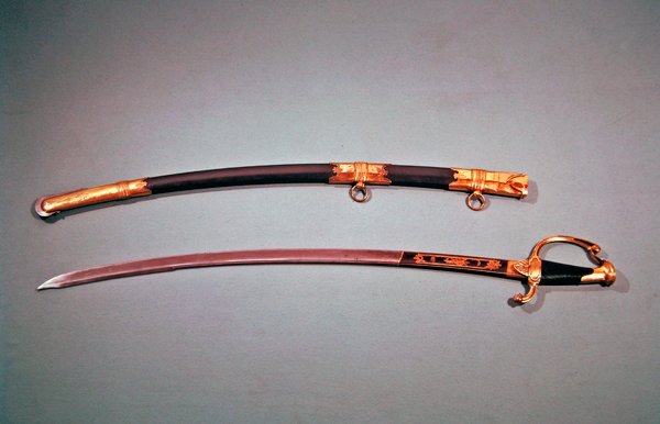 Gedenkschwert, das von Napoleon Bonaparte für seine erfolgreiche Machtübernahme in Saint Cloud am 18. Brumaire Jahr 8 (9. November 1799) verliehen wurde von Nicolas Noel Boutet