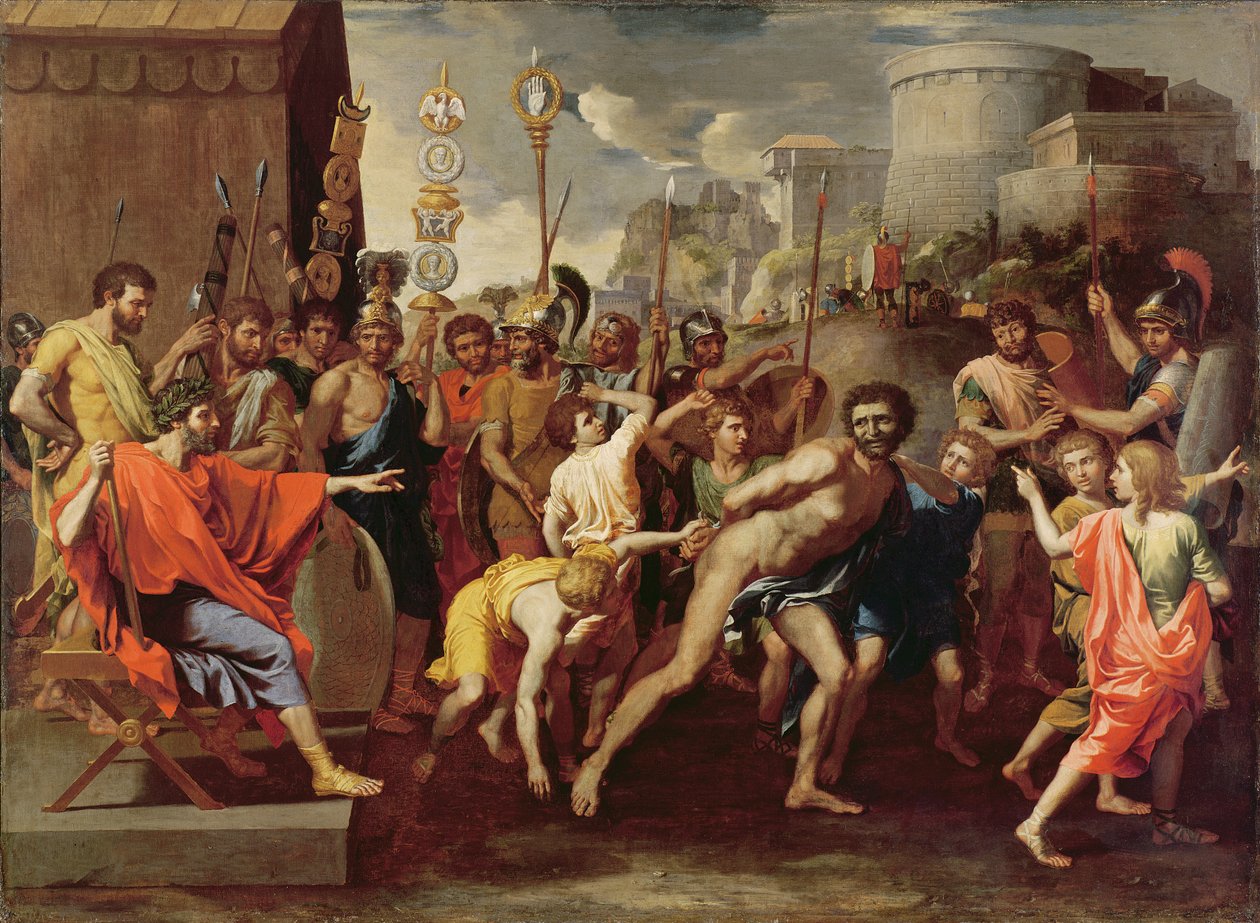 Camillus und der Schulmeister von Falerii von Nicolas Poussin