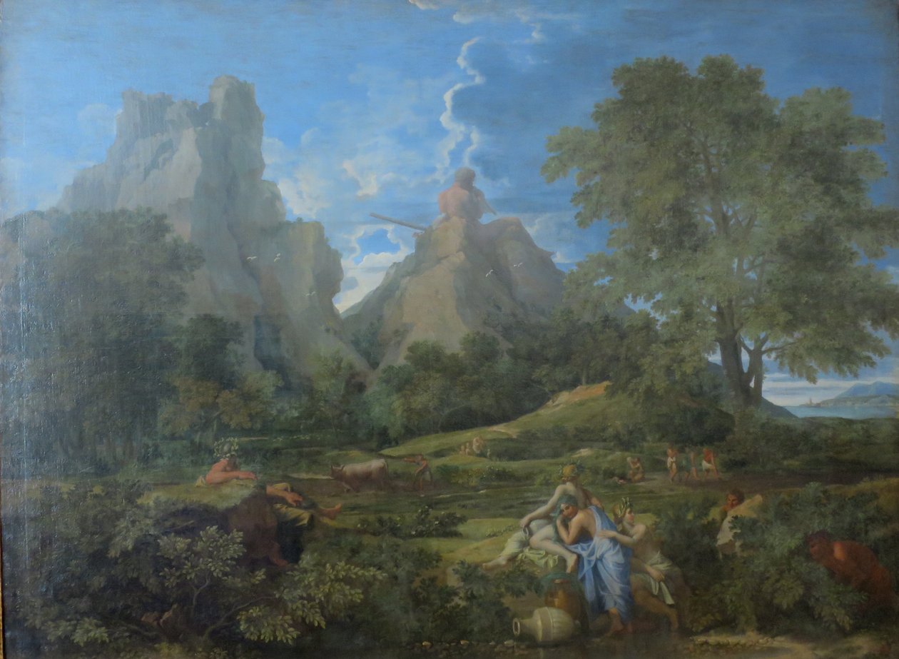 Landschaft mit Polyphemus von Nicolas Poussin