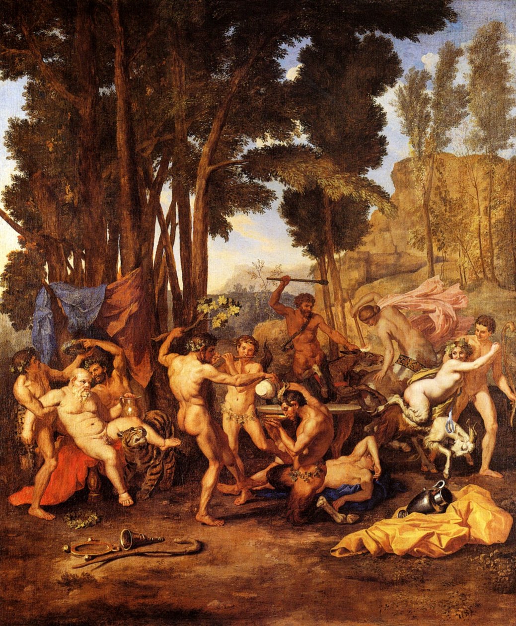 Der Triumph des Silenus von Nicolas Poussin