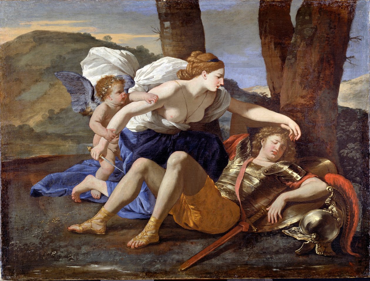 Rinaldo und Armida von Nicolas Poussin