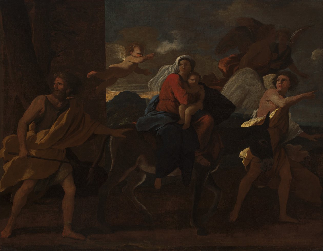 Die Flucht nach Ägypten von Nicolas Poussin